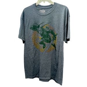 Nintendo The Legend of Zelda Graphic Tee Dark Gray Size Large